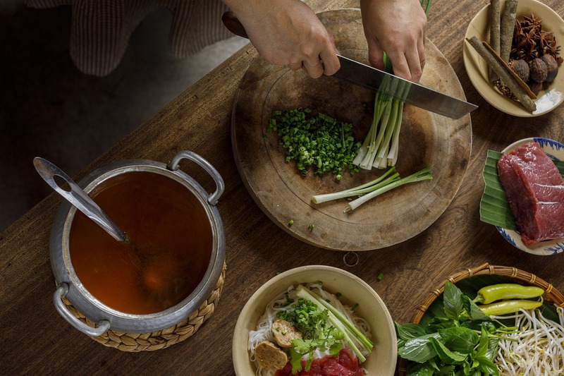 Viande de boeuf dans le Pho vietnam