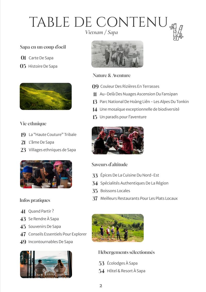 Guide de voyage Sapa – Les rizières en terrasses du Nord - page 3
