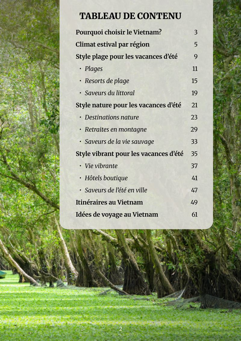 Ebook sur le Vietnam en été - page 3