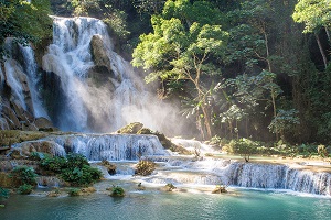 Les cascades Tad Kuang Si et Tad Sae