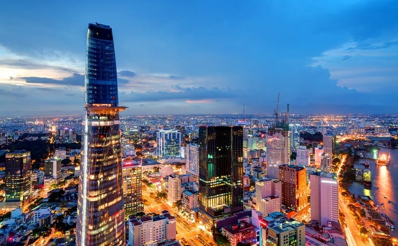 Saigon vue den haut