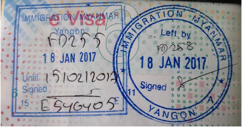 visa birmanie