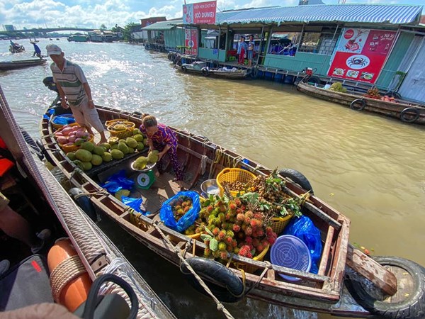 Marché flottant à Can Tho