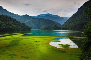 Paysages paisibles au lac de Ba Be