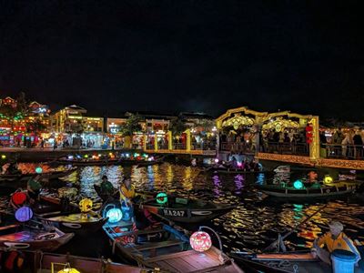 Hoi An à la tombée de la nuit