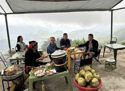 Pause devant un paysage spectaculaire