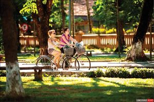 Balade à vélo autour du village