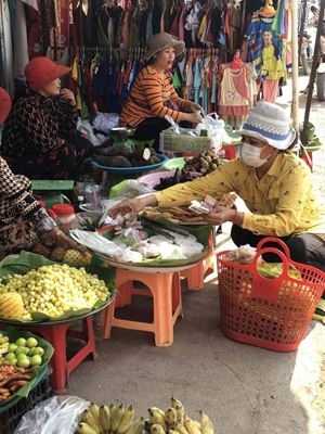 Au marché à Phnom Penh