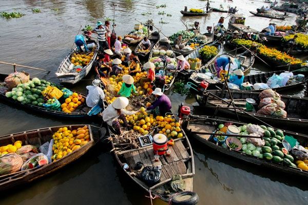 Marché flottant Cai Rang