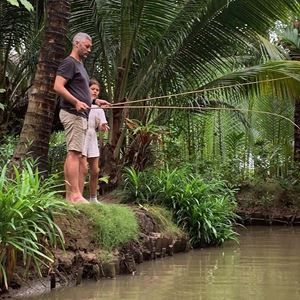 La pêche au delta Mékong, activité loisir aimé par les familles