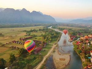 Au Vang Vieng, Laos