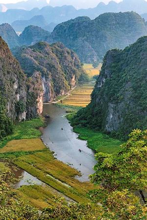 Paysages à Tam Coc, Ninh Binh 