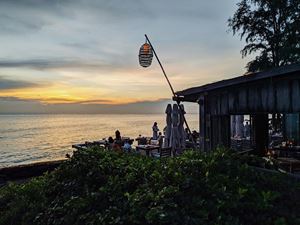 La plage Phu Quoc au coucher du soleil